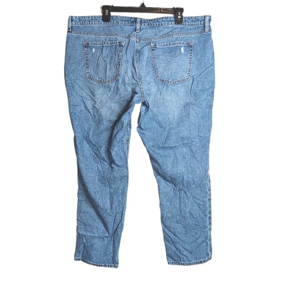 GAP Sexy Boyfriend Jeans Womens 34 Light Wash High Rise 100% Cotton Denim - Picture 3 of 4